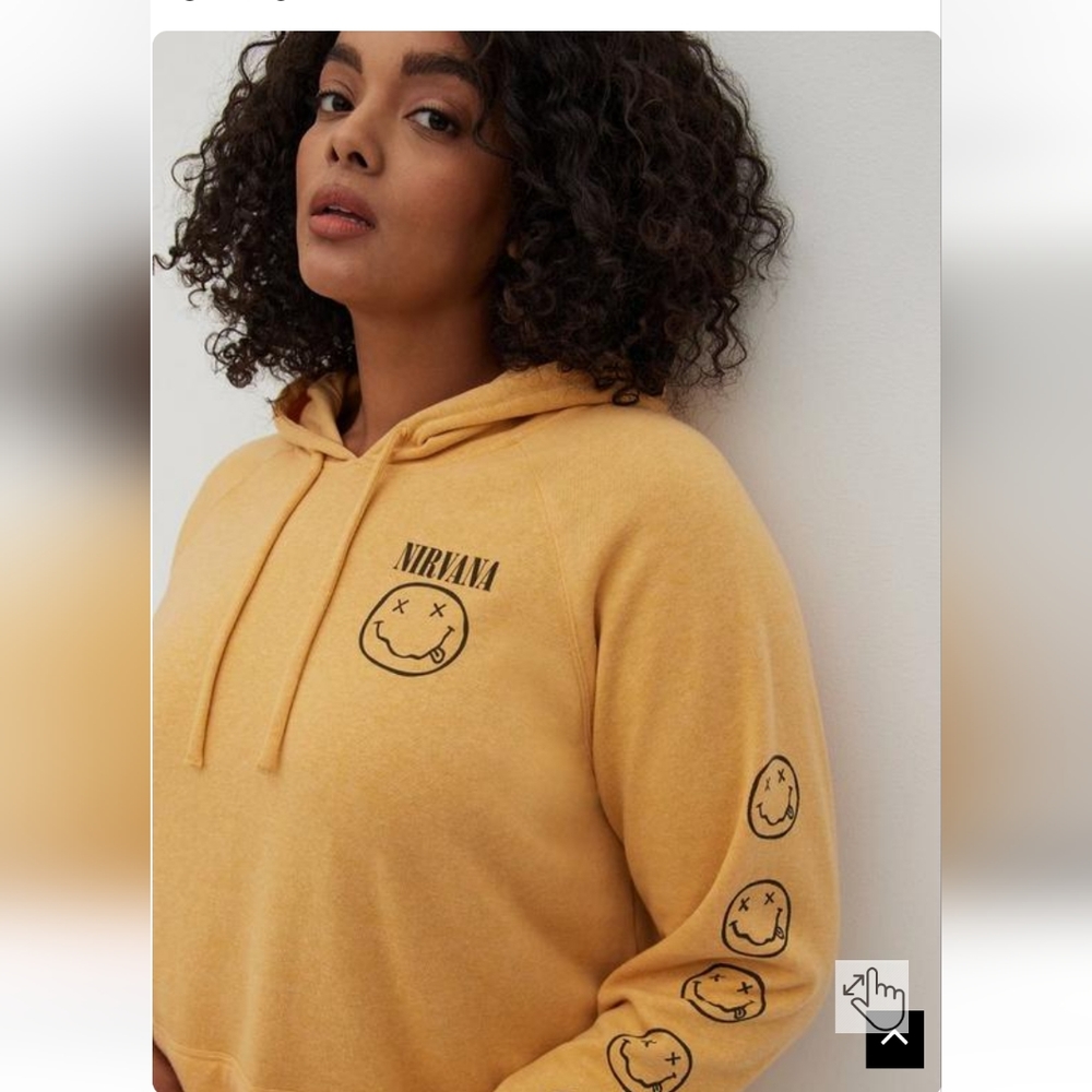 Hoodie - Cozy Fleece Nirvana Smile